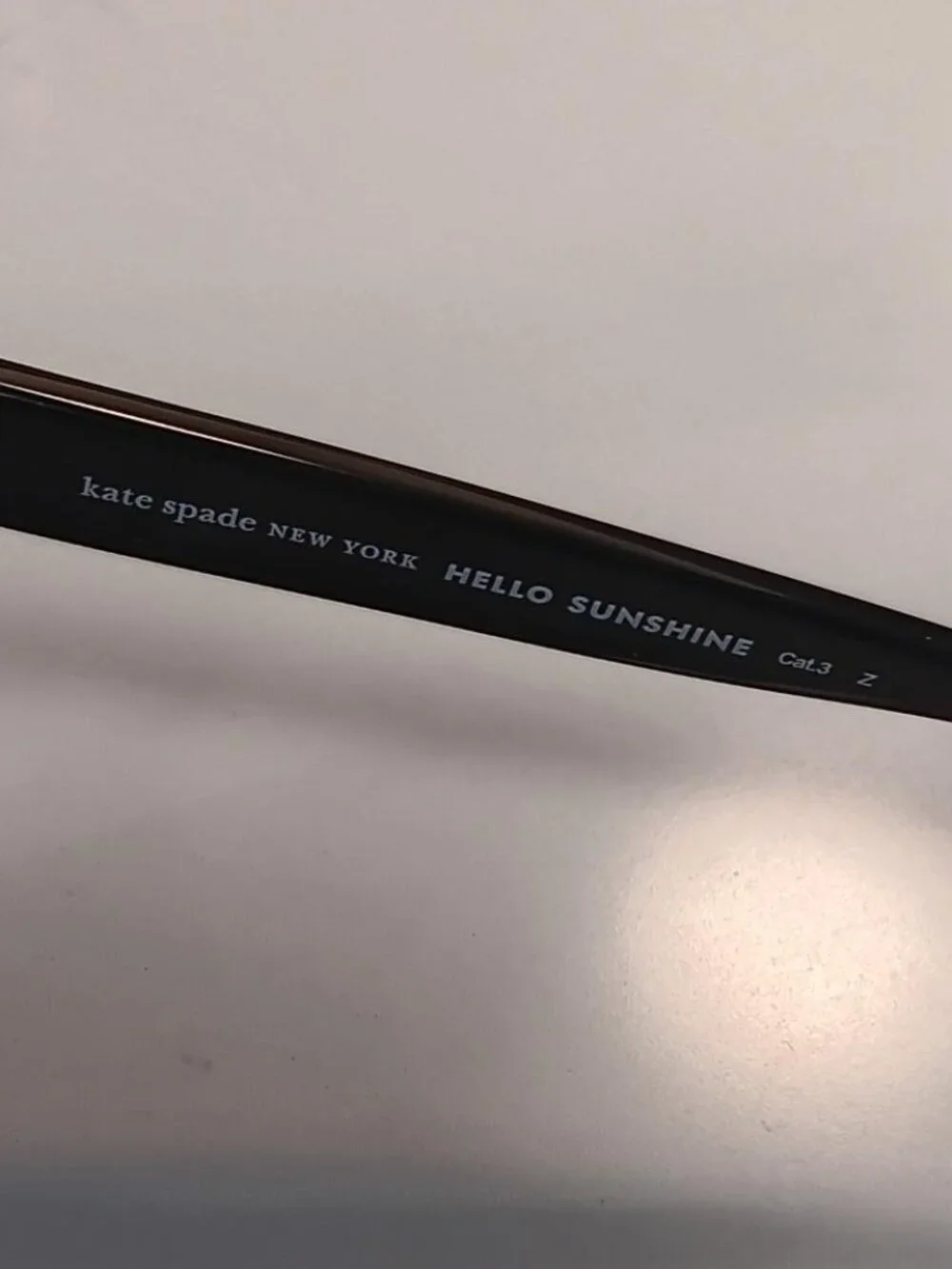 KATE SPADE Sunglasses Harlow/G/S 02M2 M9 Black with Case Polarized NEW